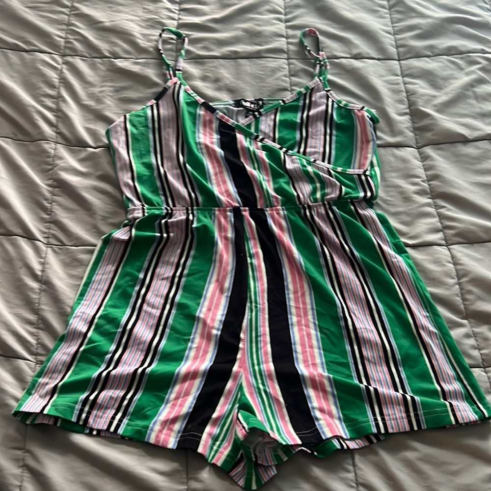 Cute striped romper